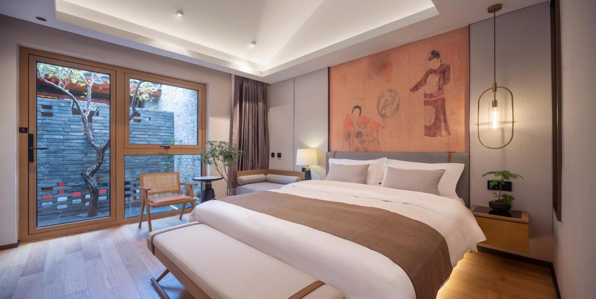 Hotel Xinxiang Yayuan Beijing Sihe Courtyard With Sky Garden Terrace Near Tiananmen Square Forbidden City Wangfujing Pedestrian Street And The Subway Esterno foto